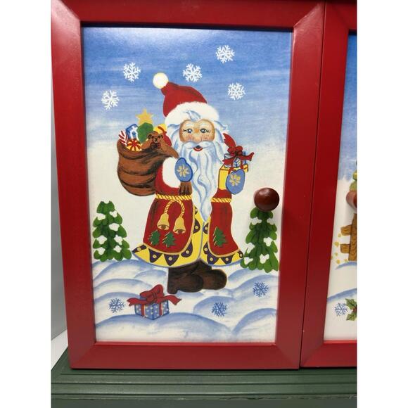 Vintage 2003 Thomas Pacconi Classics Christmas Wooden Advent Calendar w/ Drawers - Picture 4 of 9